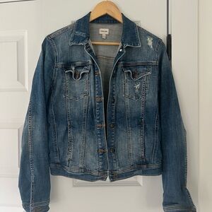 Denim Blue Distressed Jacket